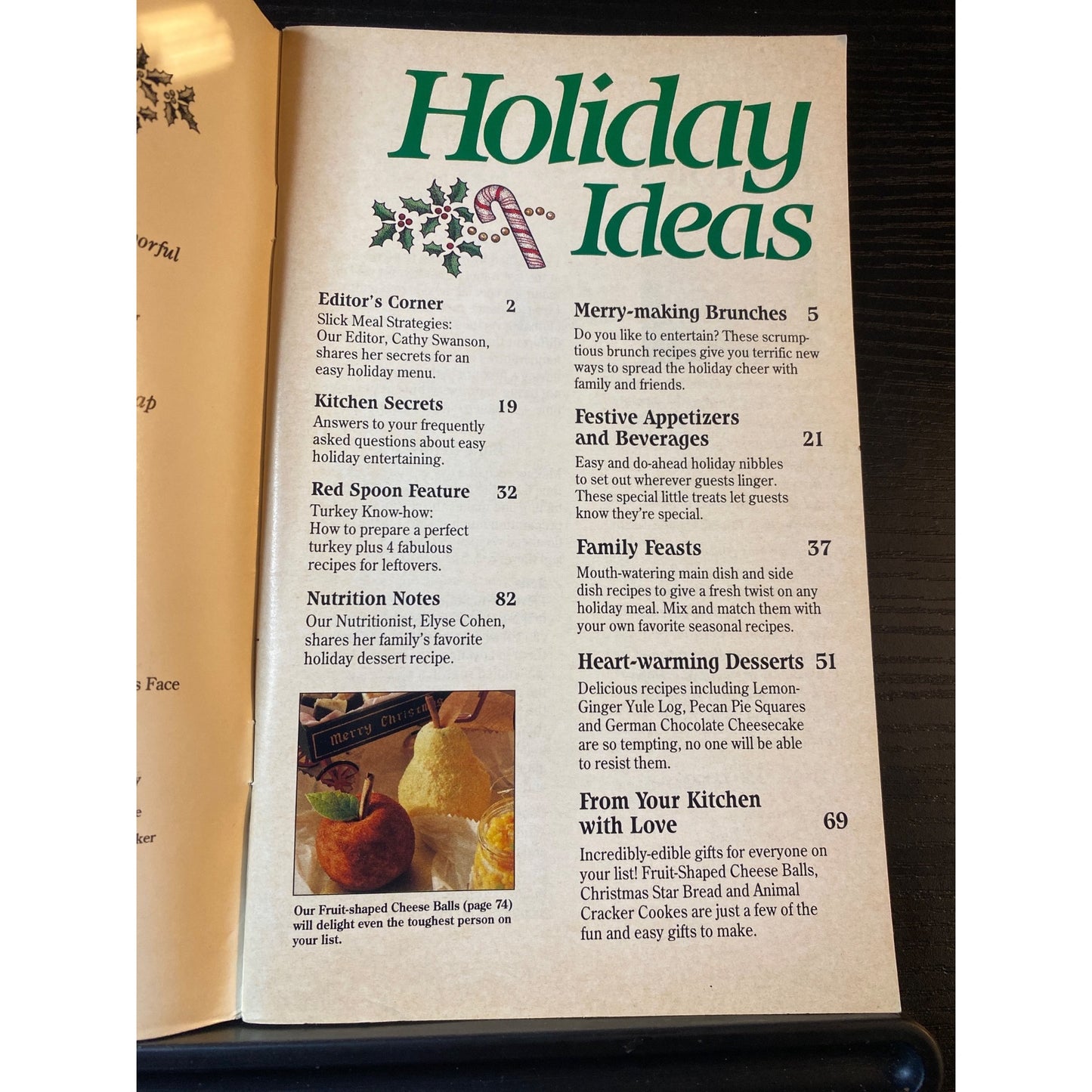 Betty Crocker Holiday Ideas No 63 1991 Cookbook Booklet Recipes Decorating Tips