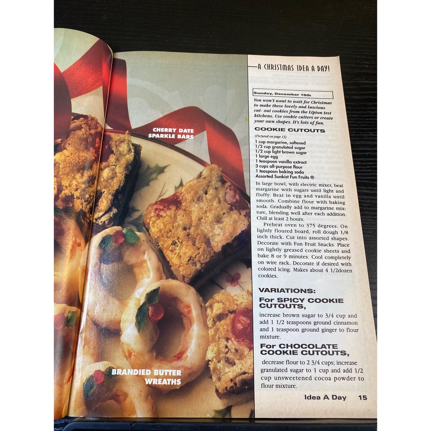 Country Accents Magazine 1996 Christmas Cookies Holiday Recipes Festive Baking