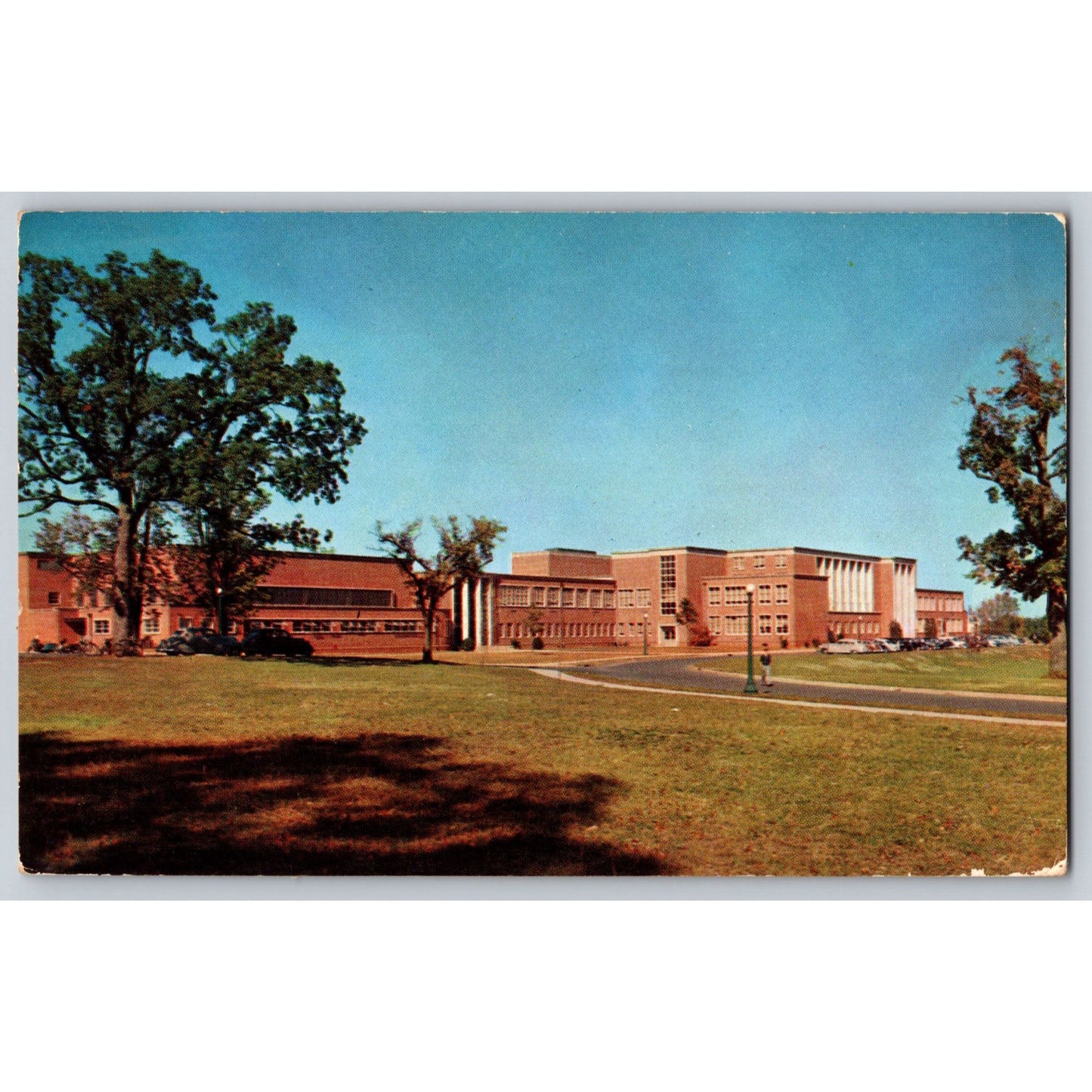 Lynchburg VA Virginia E C Glass High School Chrome Postcard Colourpicture