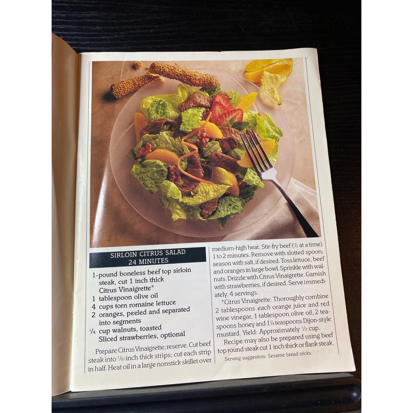30 Meals In 30 Minutes Cookbook Booklet 1992 Beef Industry Council Recipes & Tips