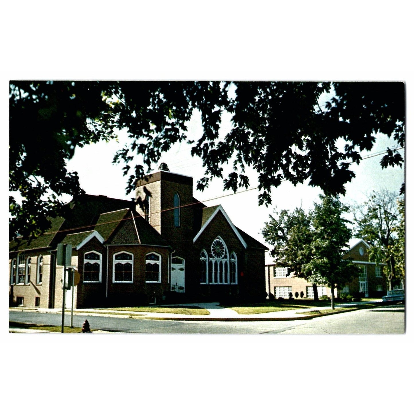 Seaford DE Delaware St John's Methodist Church Chrome Postcard Unused