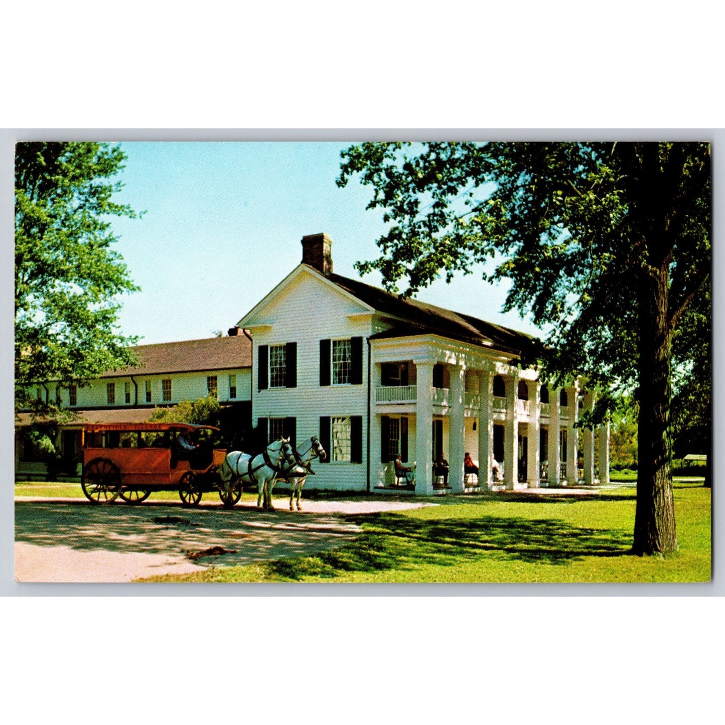 Dearborn MI Michigan Clinton Inn Greenfield Village Chrome Postcard Unused