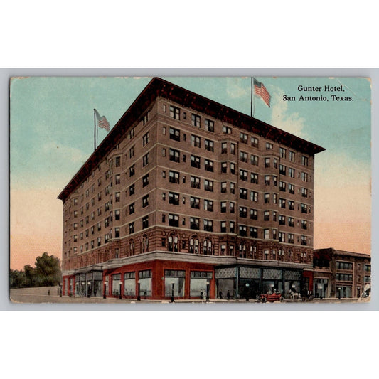 San Antonio TX Texas Gunter Hotel Early 1900s Divided Back Postcard