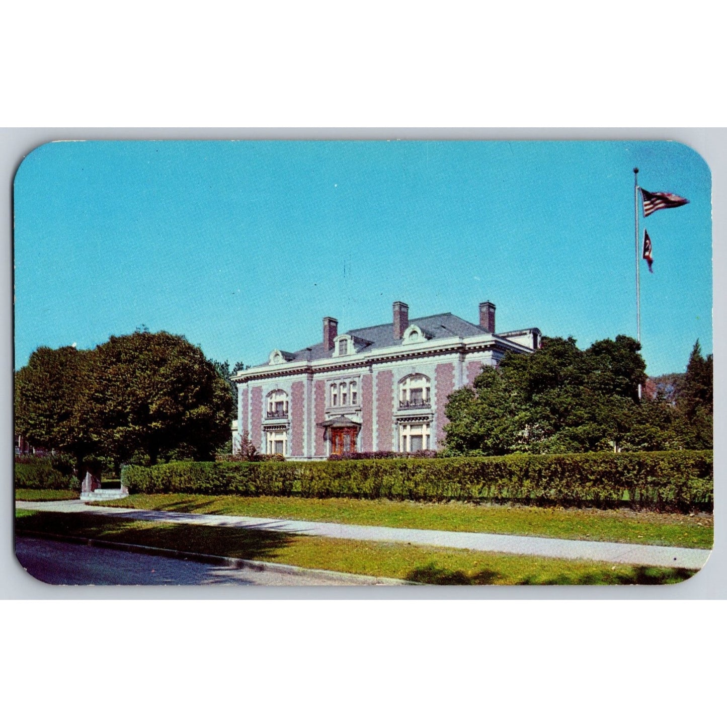 Columbus OH Ohio Governor's Mansion Chrome Postcard Unused  Kodachrome