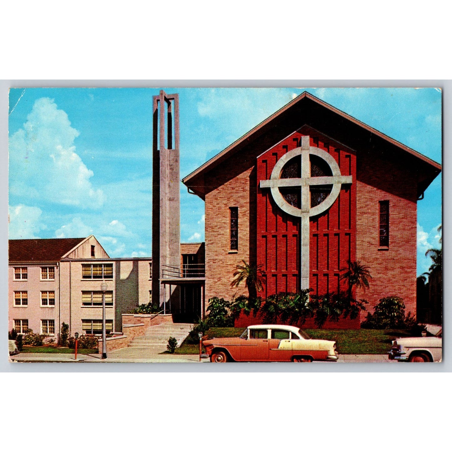 Lakeland FL Florida First Presbyterian Church 1963 Chrome Postcard Used