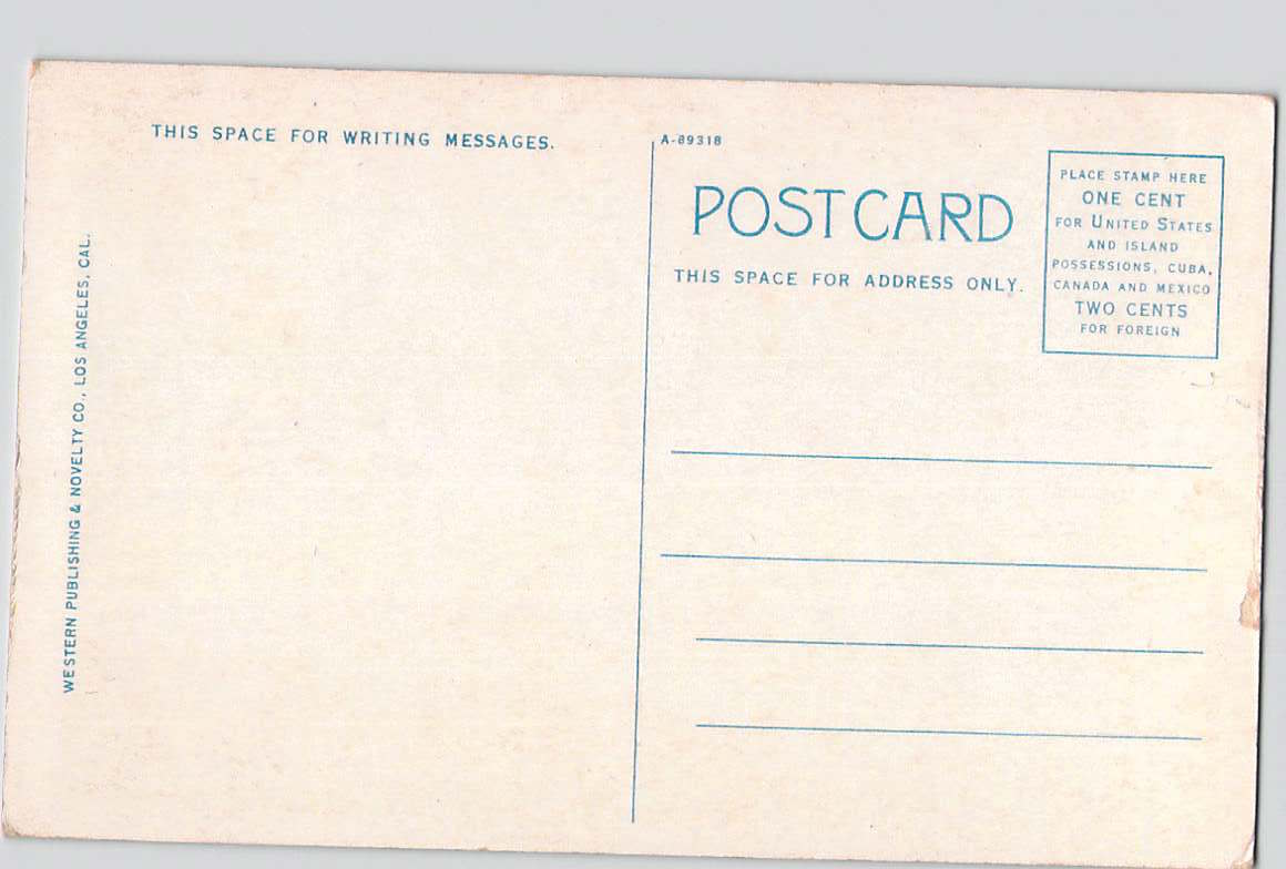 Postcard CA California Hollywood Movie Star Home Anita Stewart White Border Unused