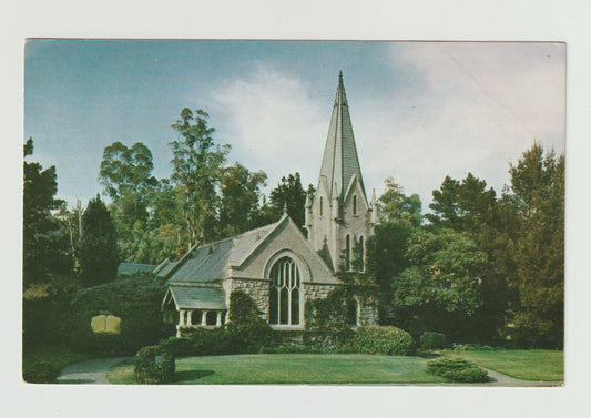 Postcard GA Georgia Glendale Little Church of Flowers Lawn Memorial Park Chrome Unused