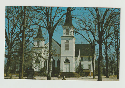 Postcard GA Georgia Plains First Baptist Church - Jimmy Carter Chrome Unused