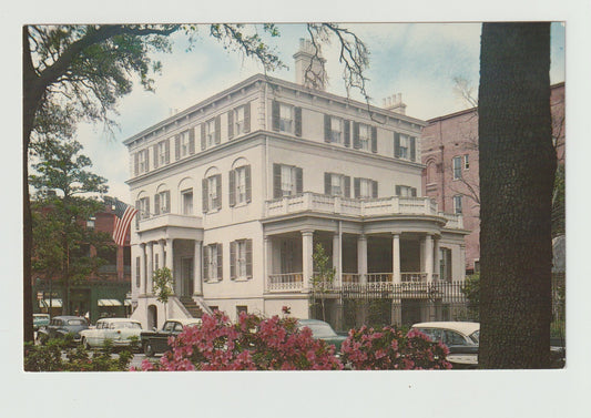 Postcard GA Georgia Savannah Birthplace of Juliette Gordon Chrome Unused