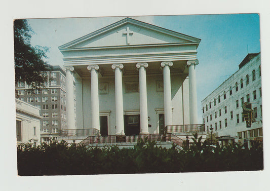 Postcard GA Georgia Savannah Christ Church Chrome Unused