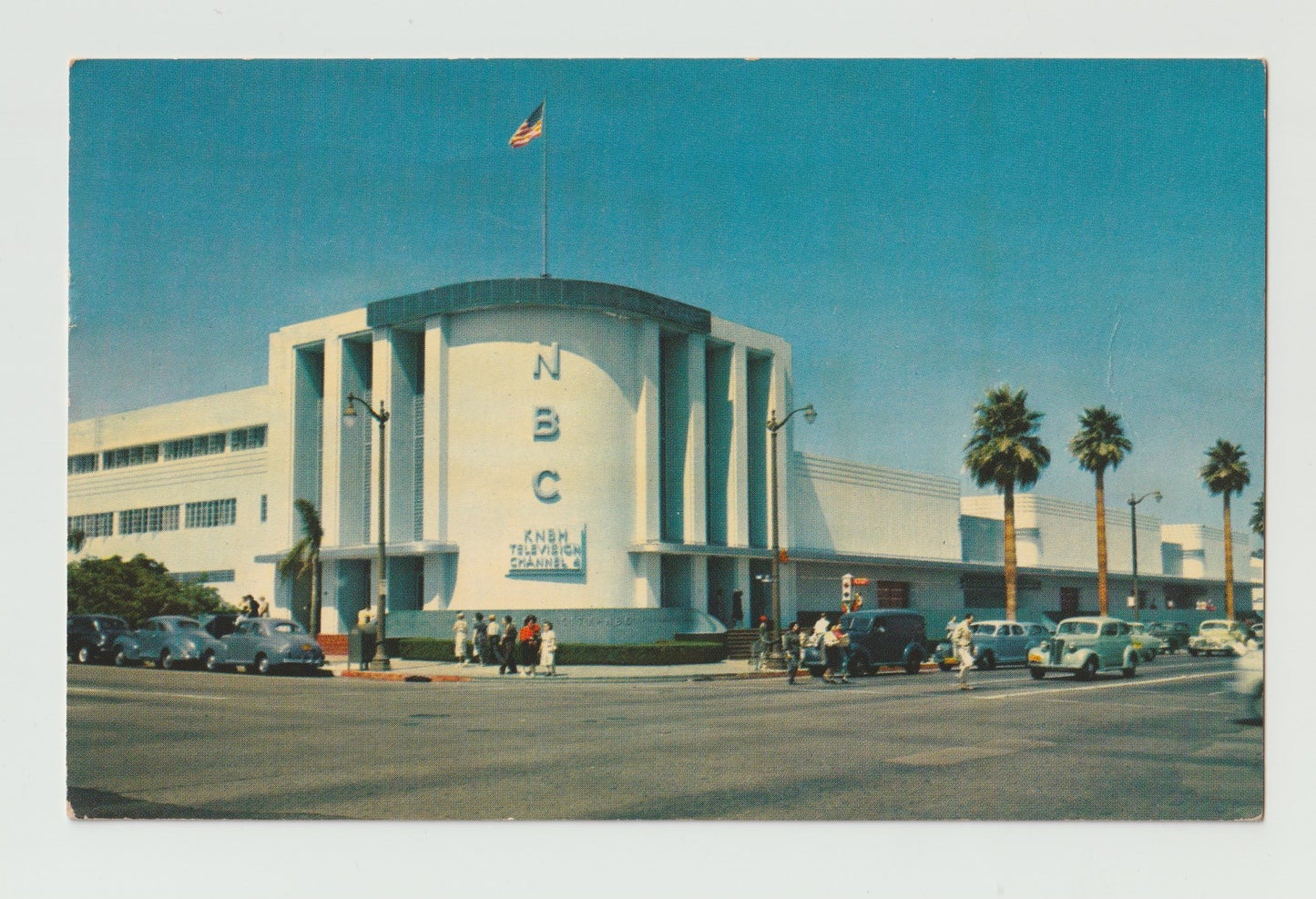 Postcard CA California Hollywood NBC Studios National Broadcasting Company 1954 Used