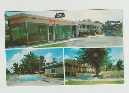 Postcard GA Georgia Savannah Old South Manor Motor Court Restaurant 1961 Used