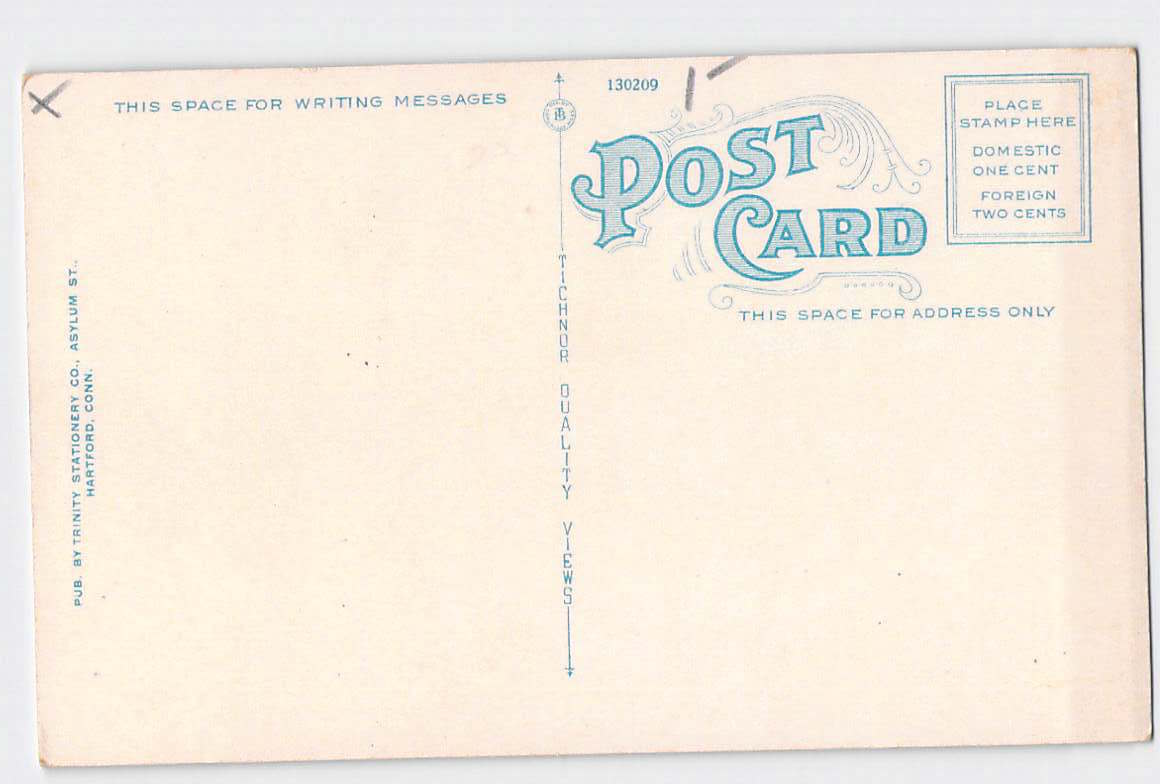 Postcard CT Connecticut Hartford Old City Hall Square 1930s Unused