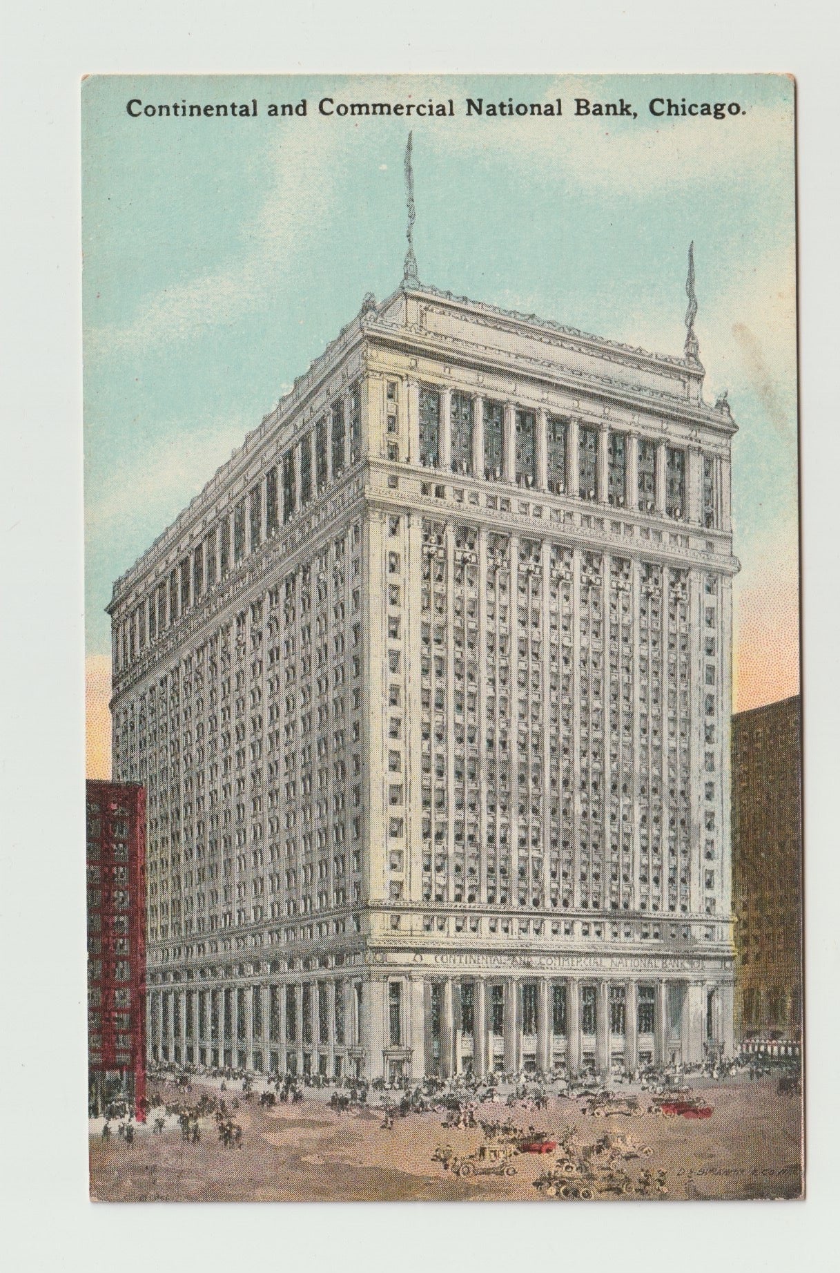 Postcard IL Illinois Chicago Continental Commercial National Bank Divided Back Unused