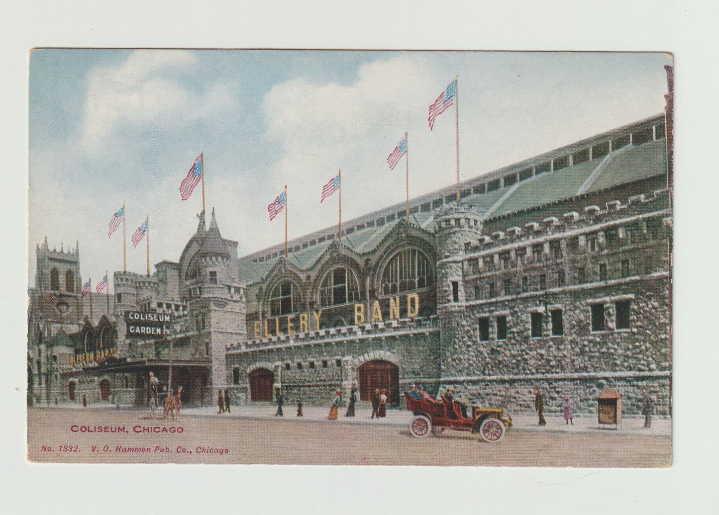 Postcard IL Illinois Chicago Coliseum Early 1900s Divided Back Unused