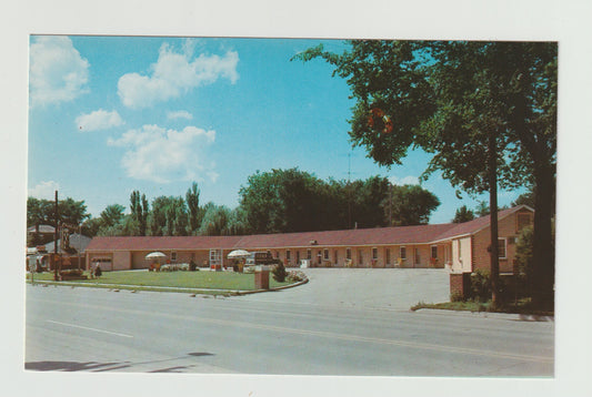 Postcard IA Iowa Cedar Rapids Marion Motel Chrome Unused