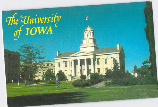 Postcard IA Iowa City Old Capitol Chrome Unused