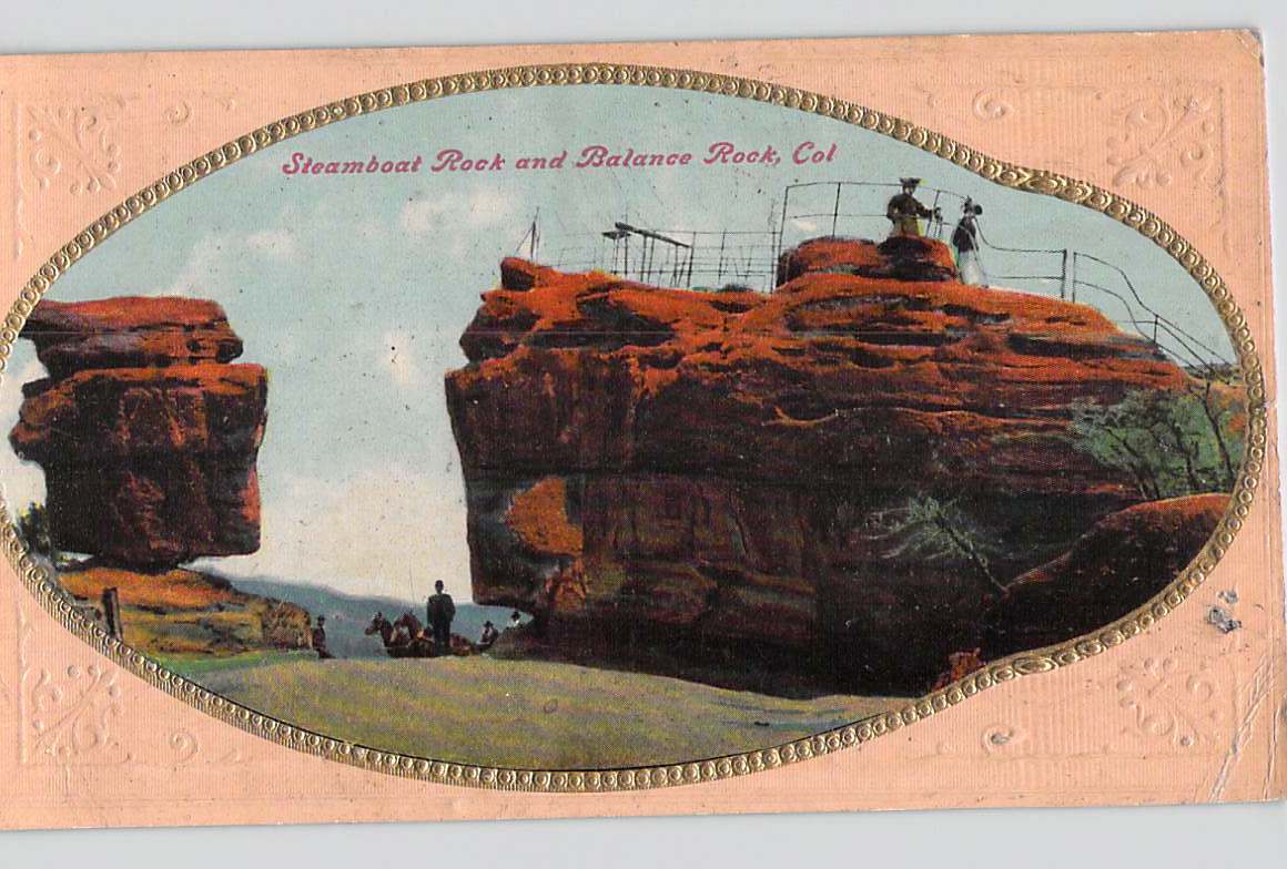 Postcard CO Colorado Steamboat Rock and Balance Rock Early 1900s Unused