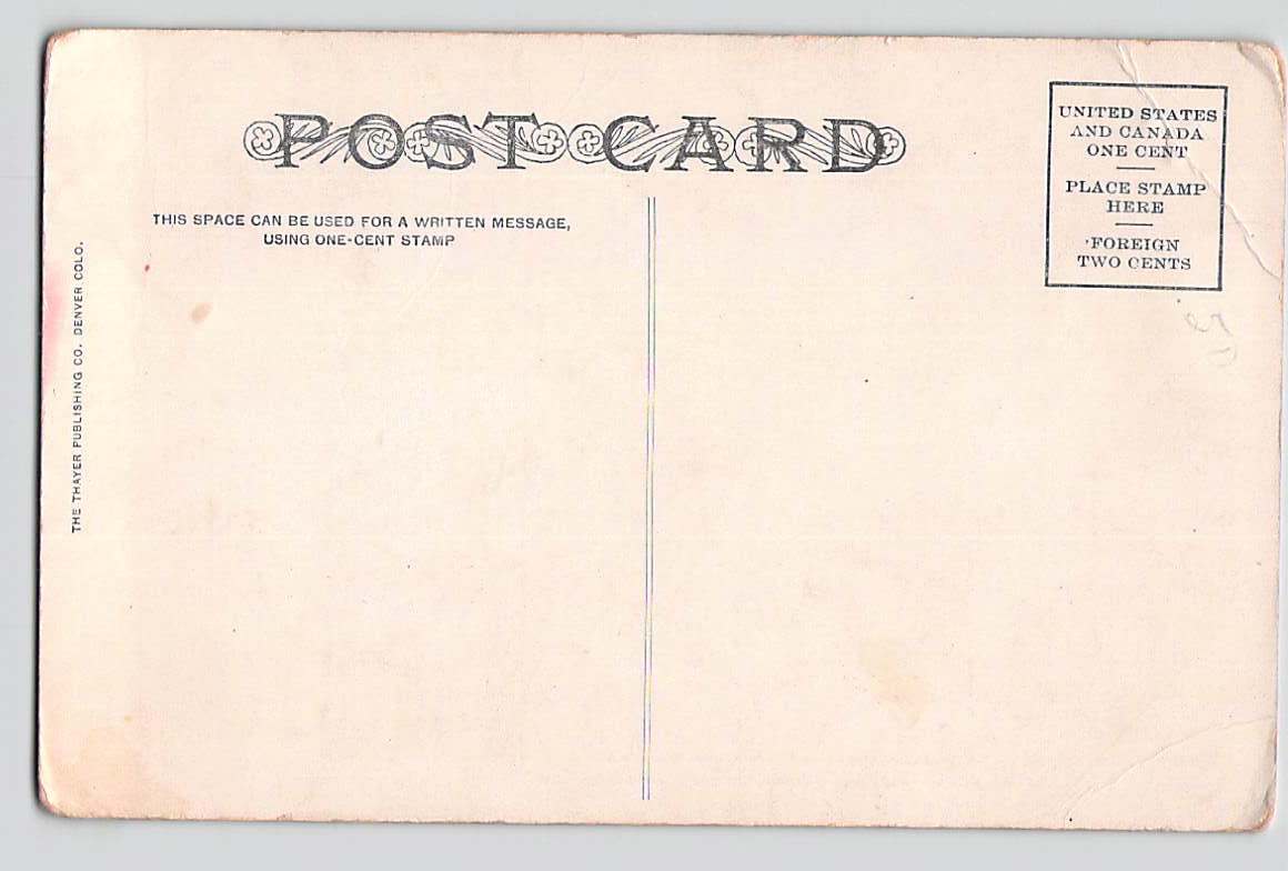 Postcard CO Colorado Denver State Capitol Broadway Side Early 1900s Unused