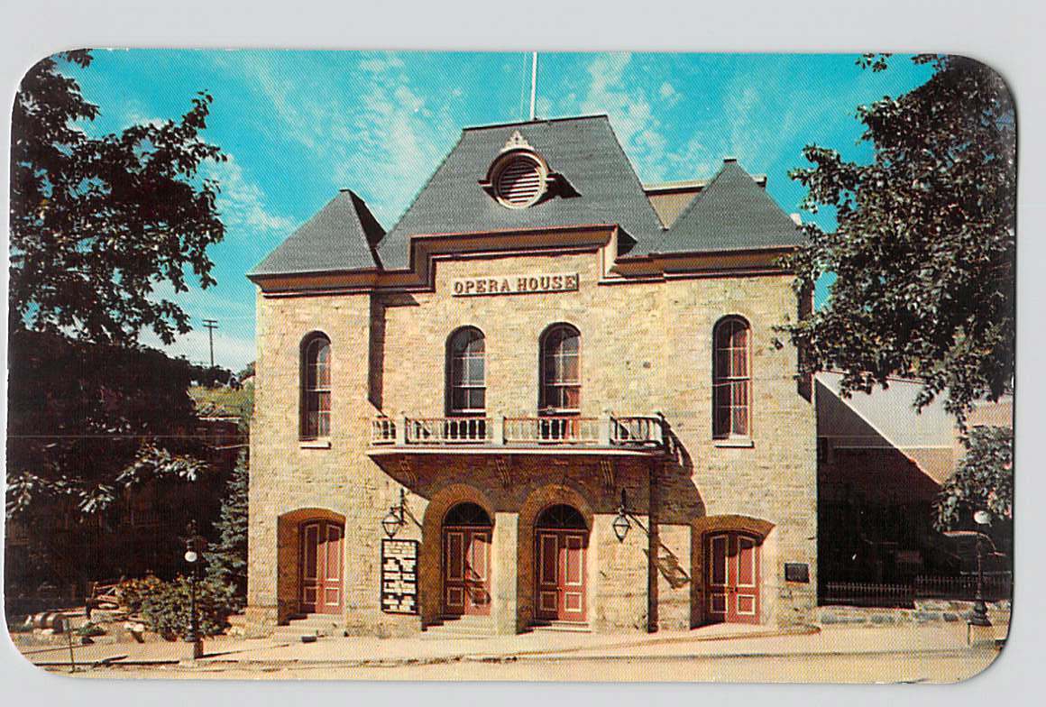 Postcard CO Colorado Central City Opera House Chrome Unused