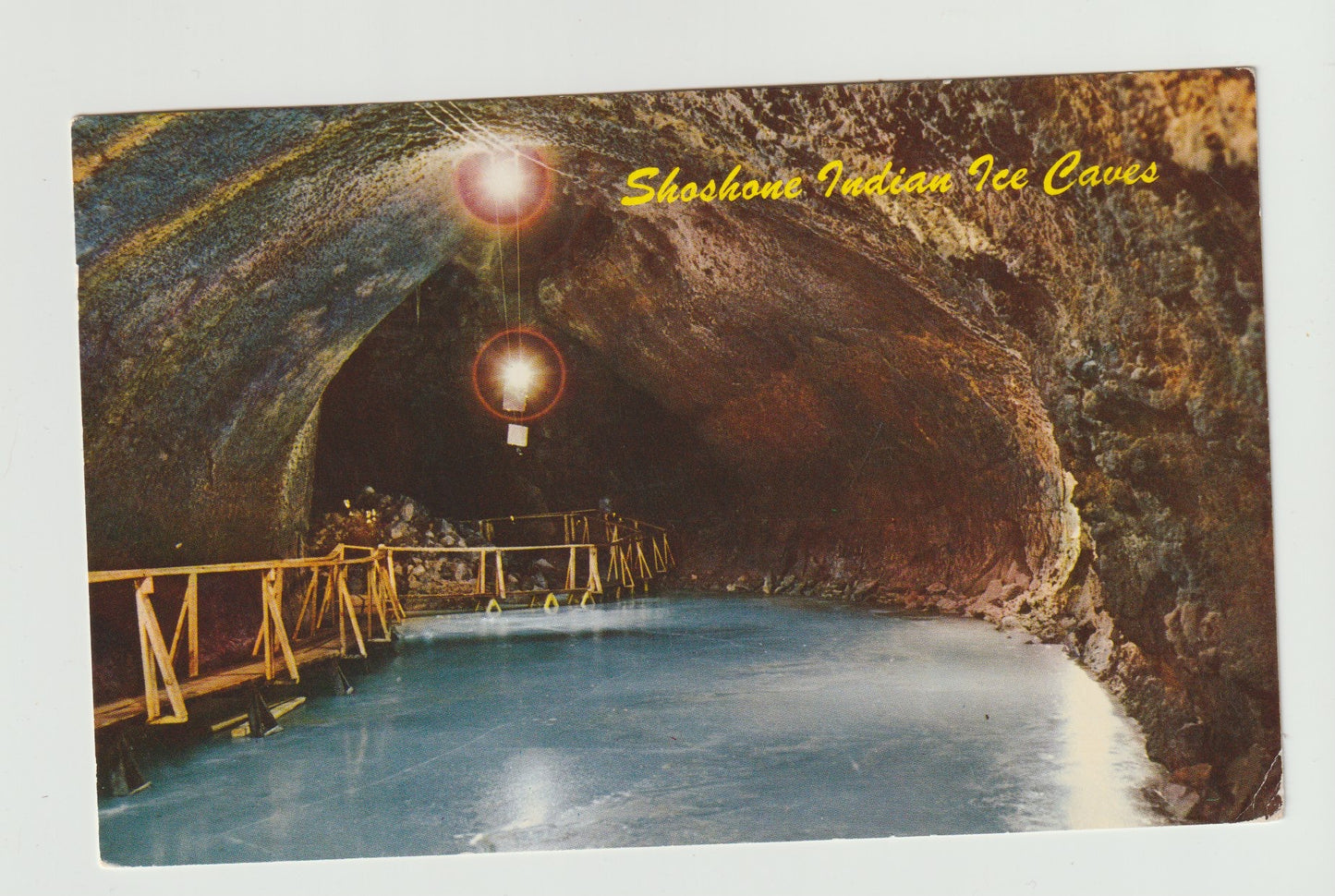 Postcard ID Idaho Shoshone Indian Ice Caves Chrome 1960s Used