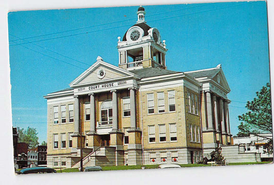 Postcard IN Indiana Boonville Warrick County Courthouse Chrome Unused