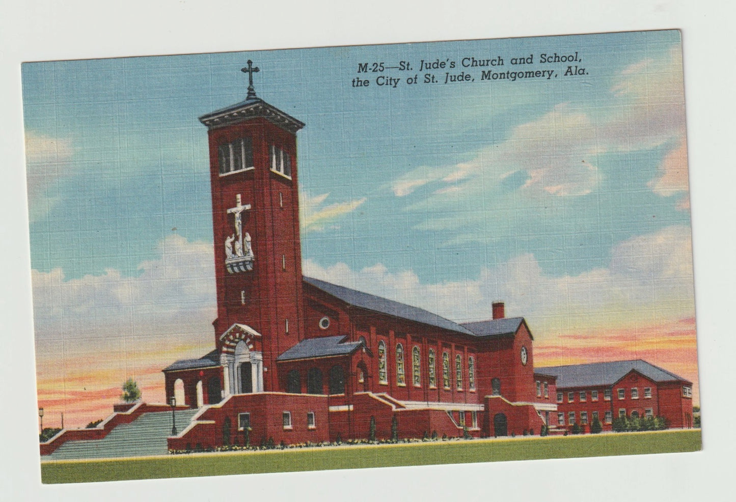 Postcard AL Alabama Montgomery Dept of Archives and History 1950s Unused
