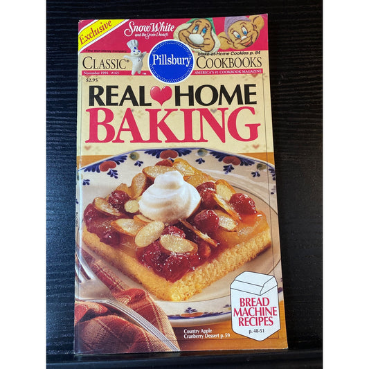 Pillsbury Classic Real Home Baking Cookbook Booklet Nov 1994