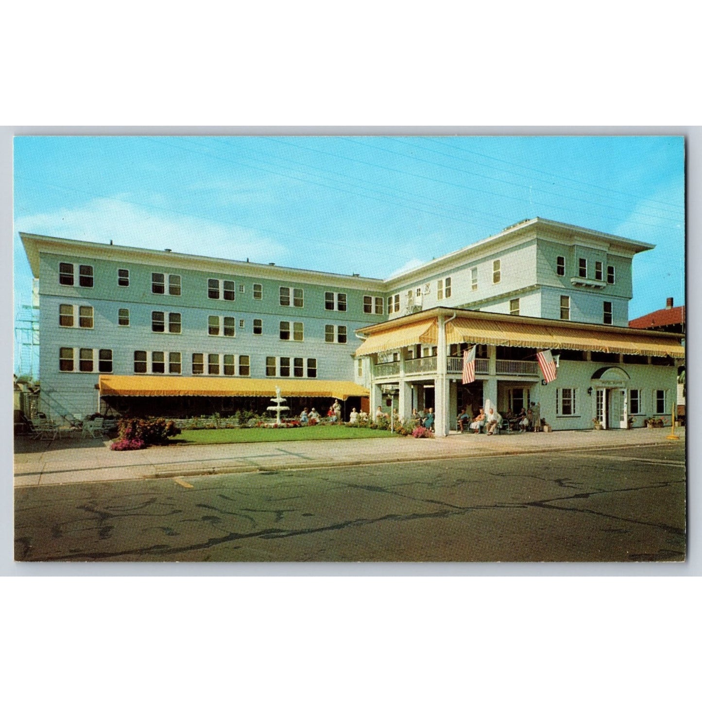 Ocean City NJ New Jersey Alvyn Hotel Chrome Postcard Unused