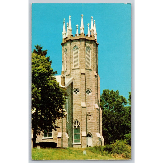 Springfield KY Kentucky St Rose Church Tower Washington County Chrome Postcard