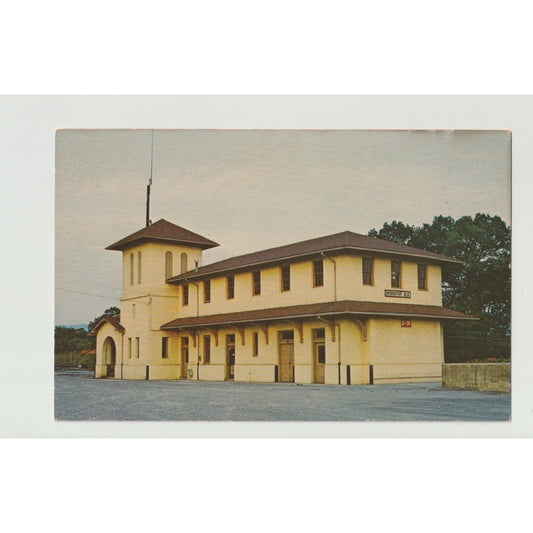 Bridgeport AL Alabama L&N Railroad Passenger Depot Train Station Postcard