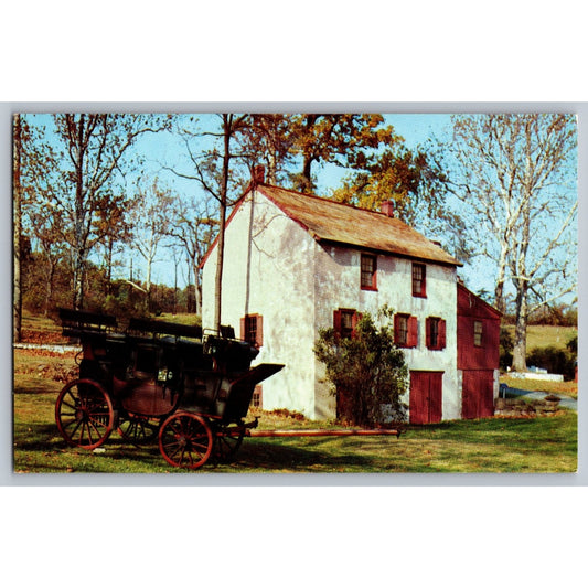 Birdsboro PA Pennsylvania Tally Ho Carriage Hopewell Village Chrome Postcard