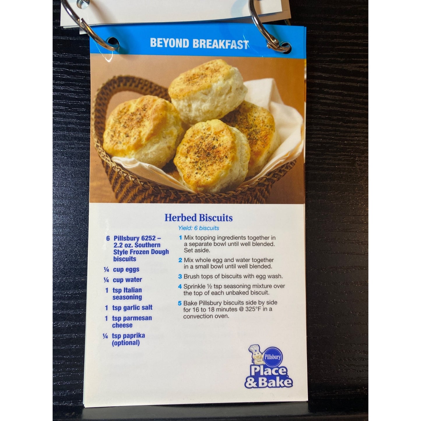 Pillsbury Place & Bake Recipe Card 2009 Set With Breakfast & Beyond Ideas