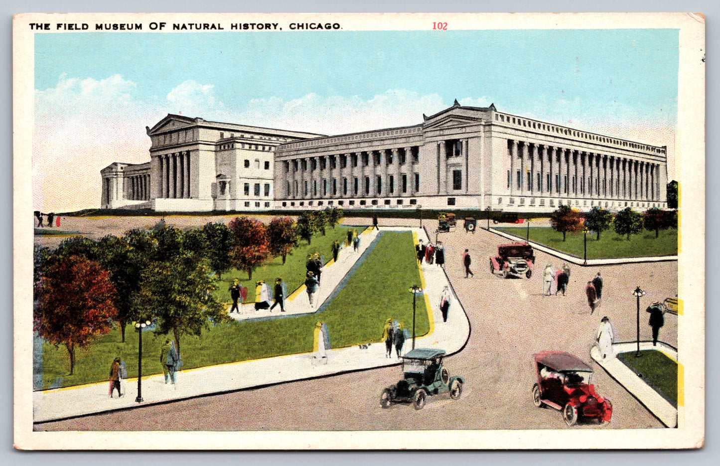 Postcard IL Illinois Chicago Field Museum Natural History Early 1900s Divided Unused