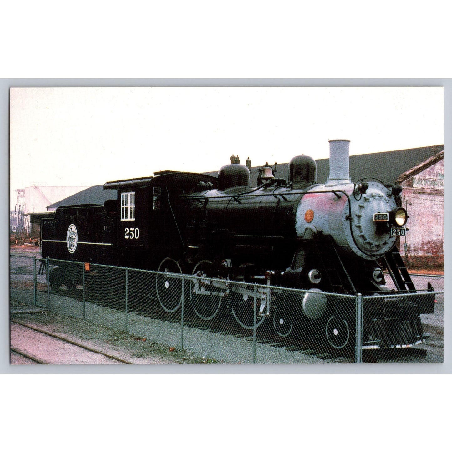 Wilmington NC North Carolina Train #250 Baldwin Atlantic Coast Line Postcard