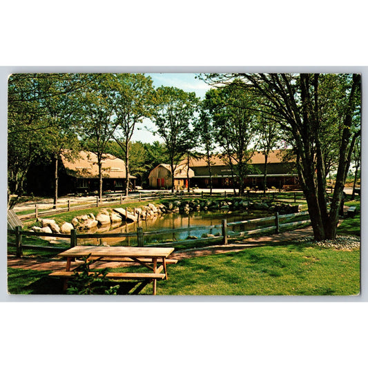 Charlestown RI Rhode Island The Girt Barn Scenic View Chrome Postcard Used
