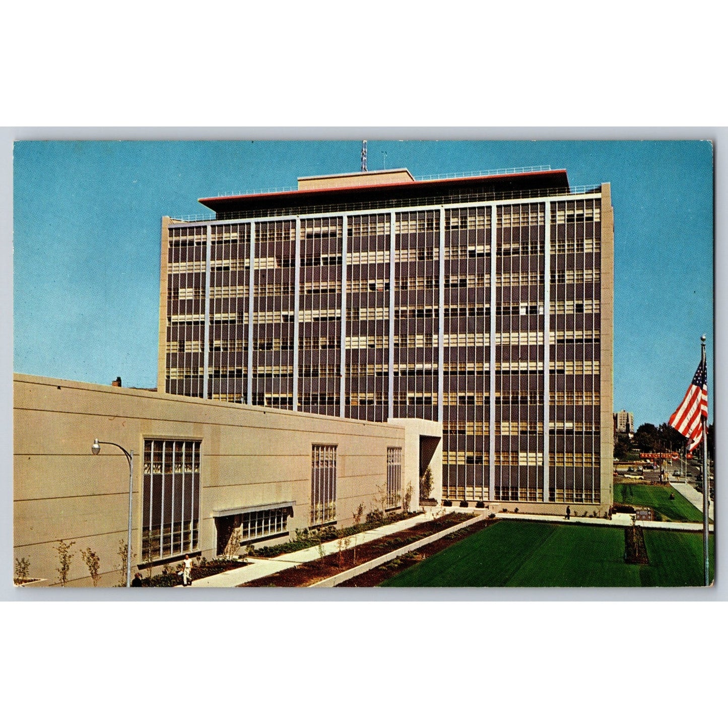 Tacoma WA Washington City-County Building 1959 Chrome Postcard Smith-Western