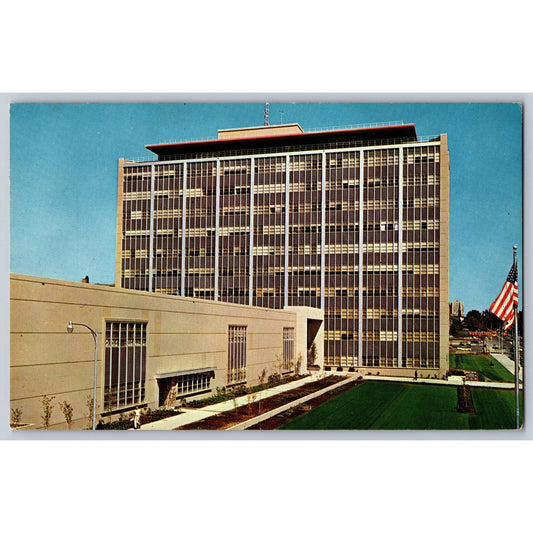 Tacoma WA Washington City-County Building 1959 Chrome Postcard Smith-Western
