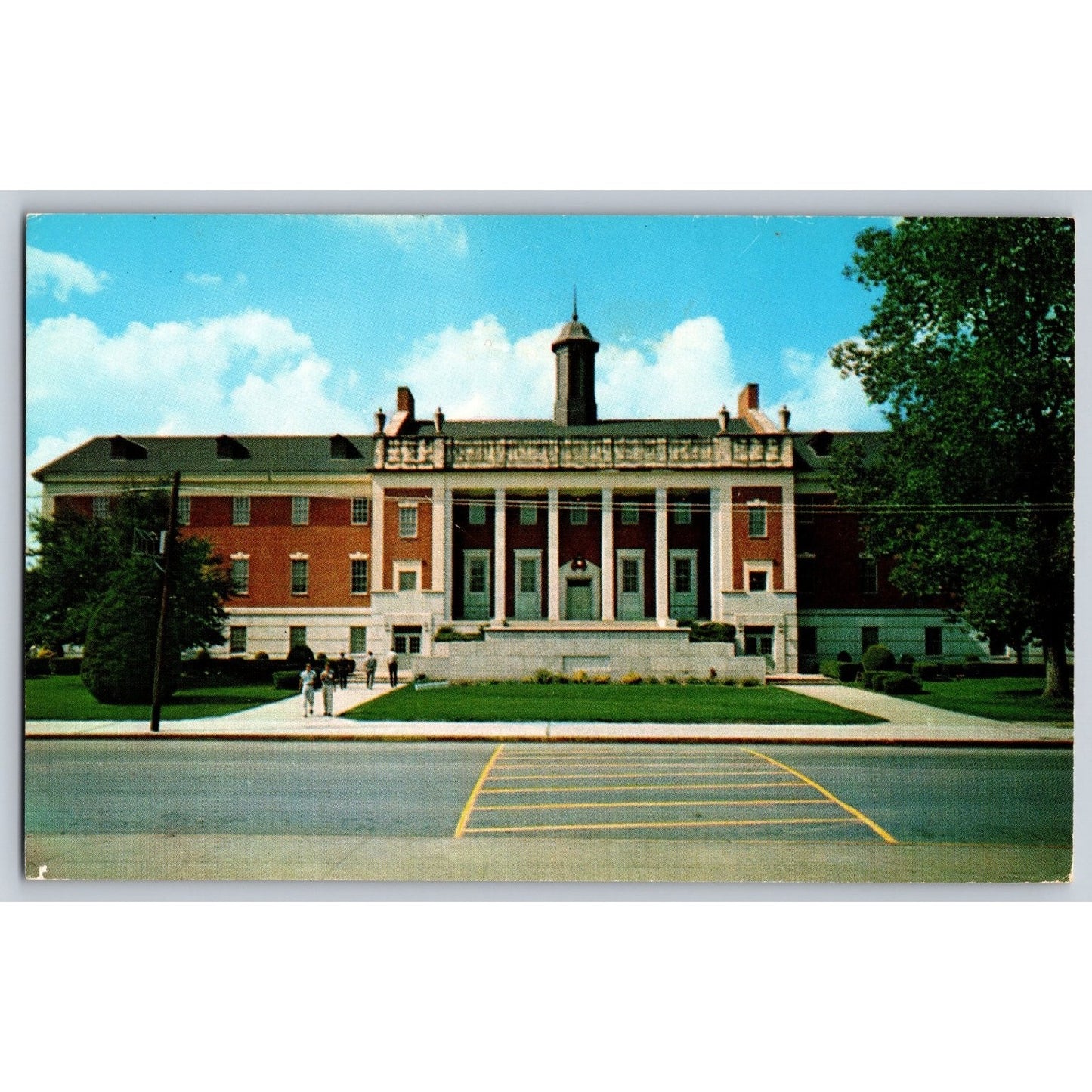 Waco TX Texas Baylor University Student Union Building Chrome Postcard Unused