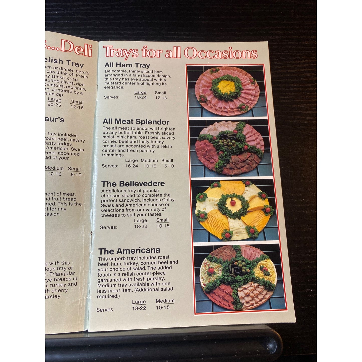 Kroger Party Guide Catering Brochure With Deli Trays International Desserts 80s