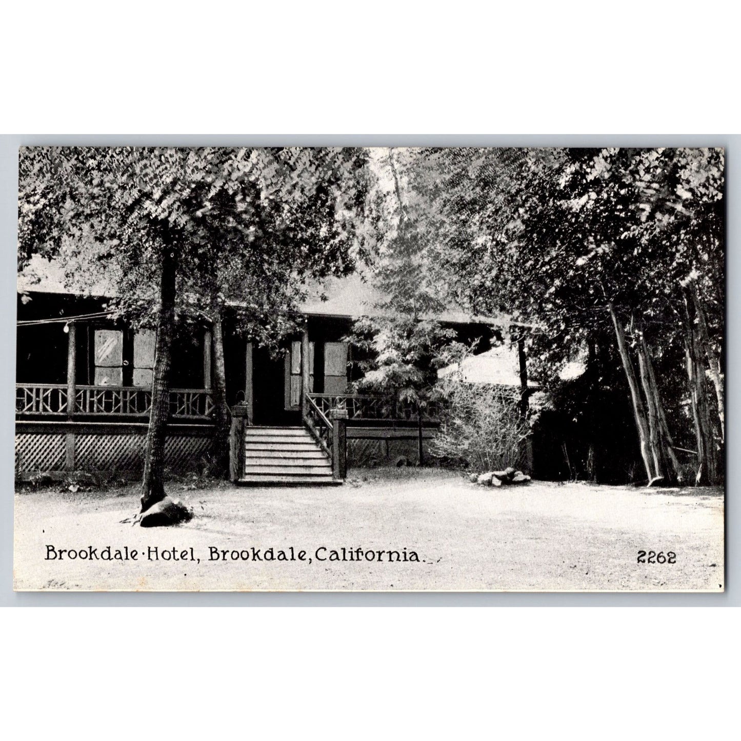 Brookdale CA California Brookdale Hotel Divided Back Postcard Pacific Novelty Co
