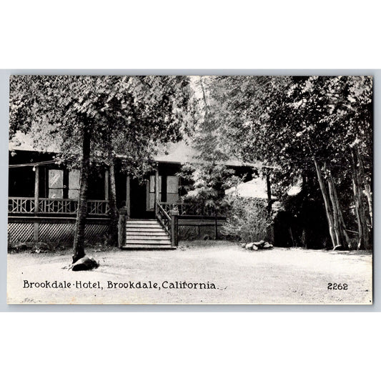 Brookdale CA California Brookdale Hotel Divided Back Postcard Pacific Novelty Co