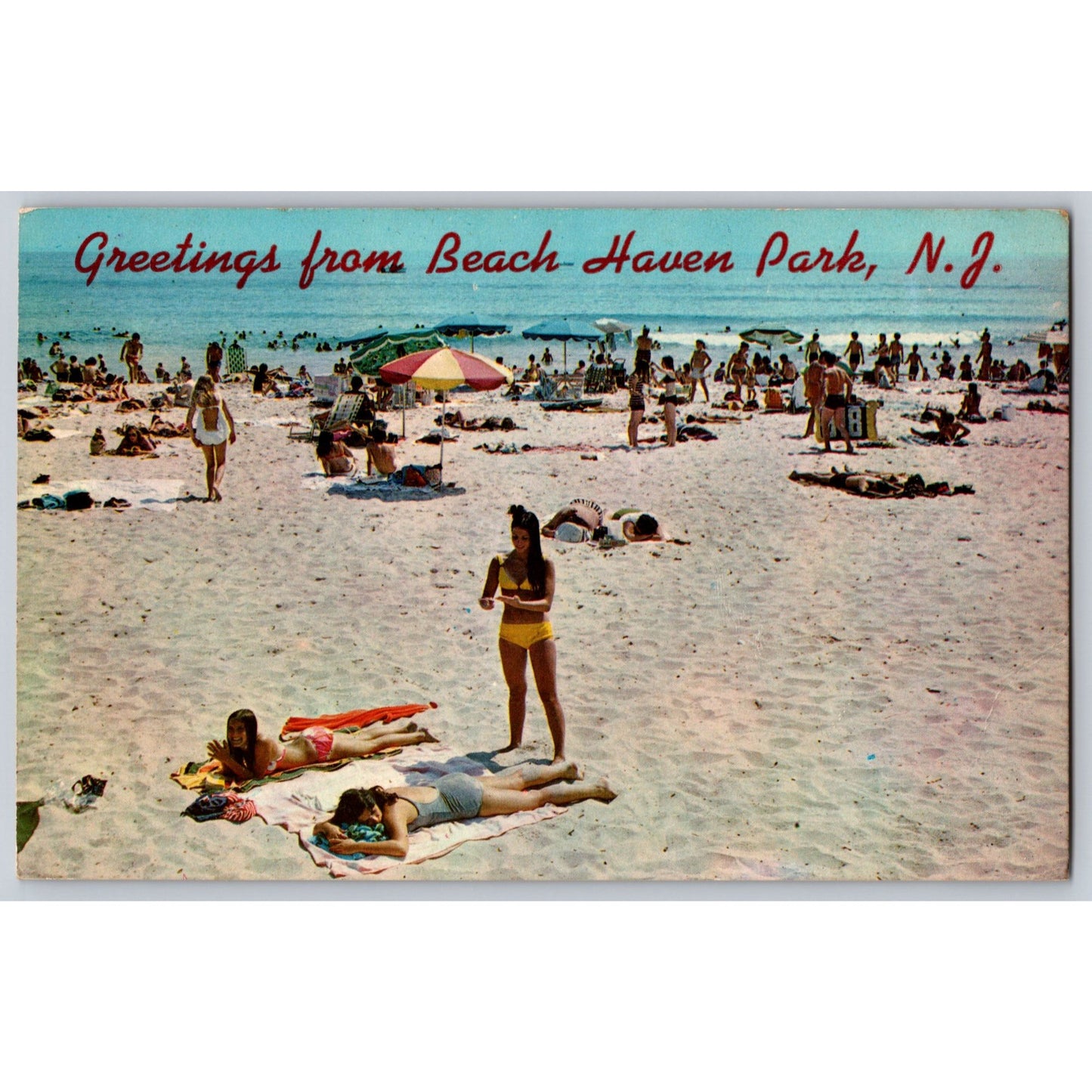 Haven Park NJ New Jersey Greetings From Chrome Postcard Unused Don Ceppi