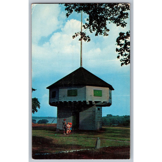 Erie PA Pennsylvania Mad Anthony Wayne Blockhouse Chrome Postcard Ektachrome
