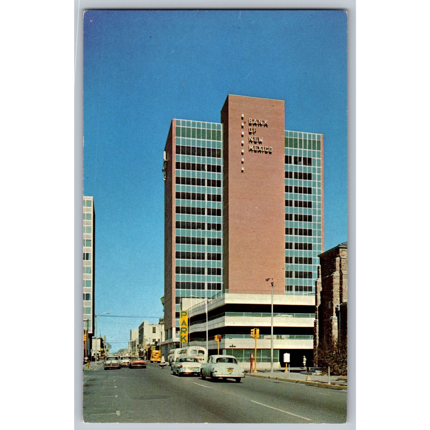 Albuquerque NM New Mexico Bank Of New Mexico Chrome Postcard Unused 1960s