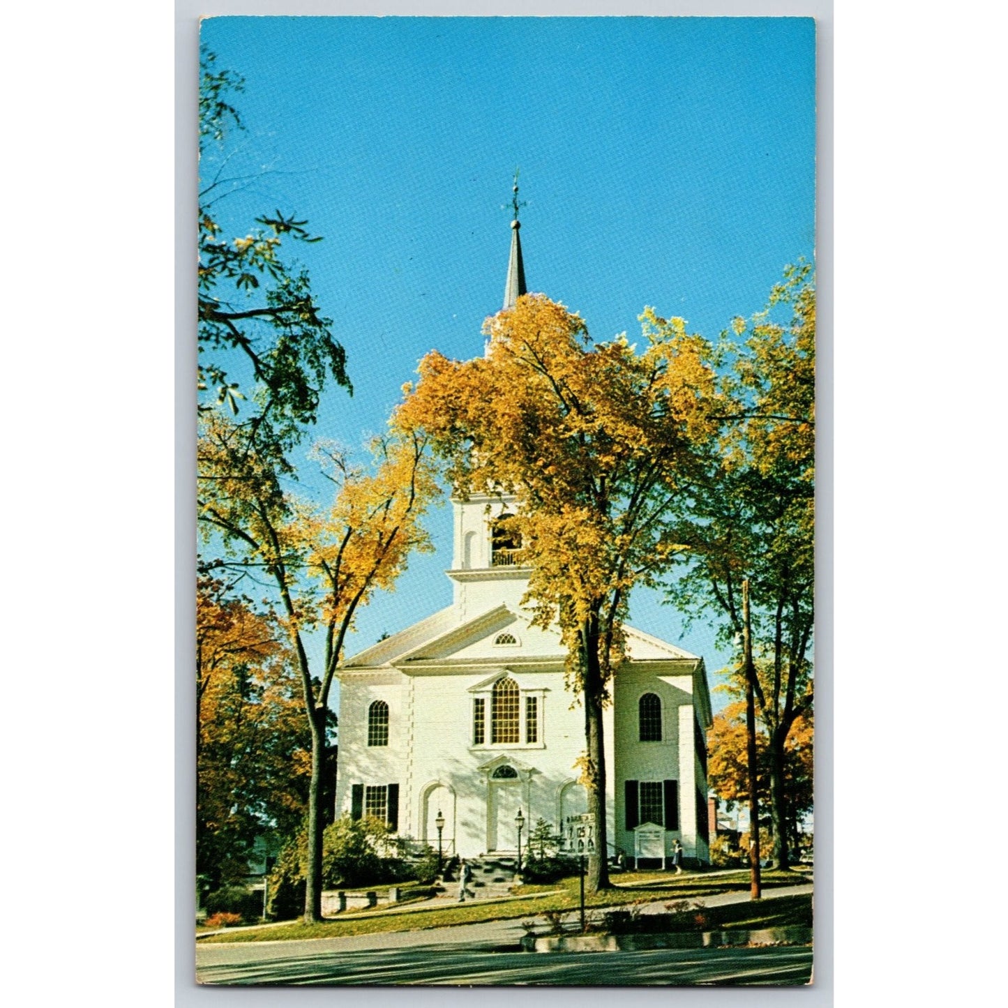 Middlebury VT Vermont Congregational Church Chrome Postcard Frank L Forward