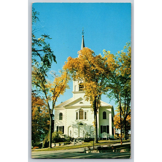 Middlebury VT Vermont Congregational Church Chrome Postcard Frank L Forward