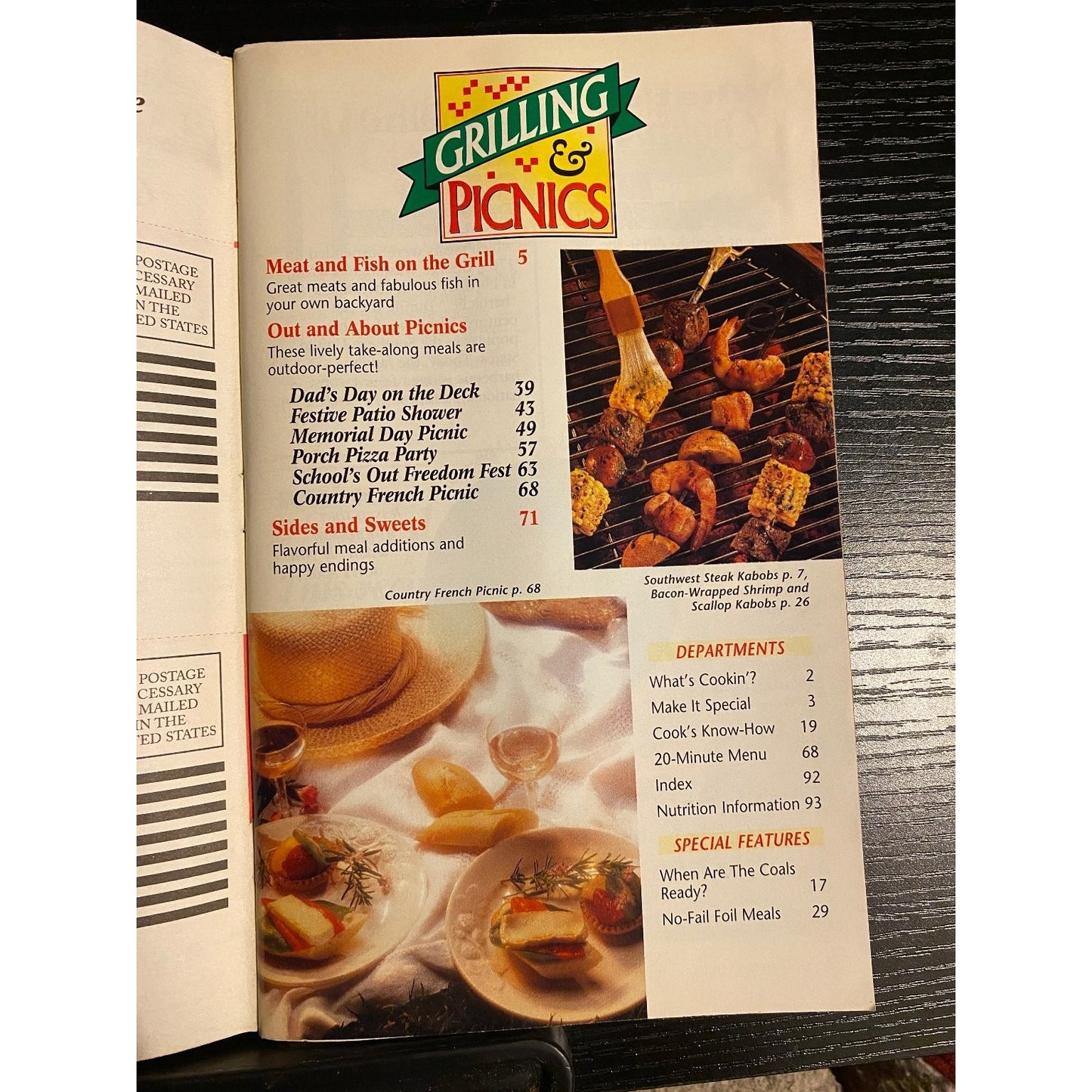 Pillsbury Classic Cookbook Booklet June 1996 #184 Grilling & Picnics Recipe