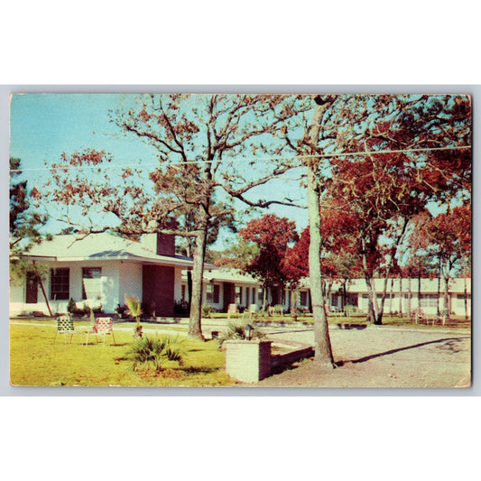 Myrtle Beach SC South Carolina Coral Sands Hotel Court 1956 Chrome Postcard Used