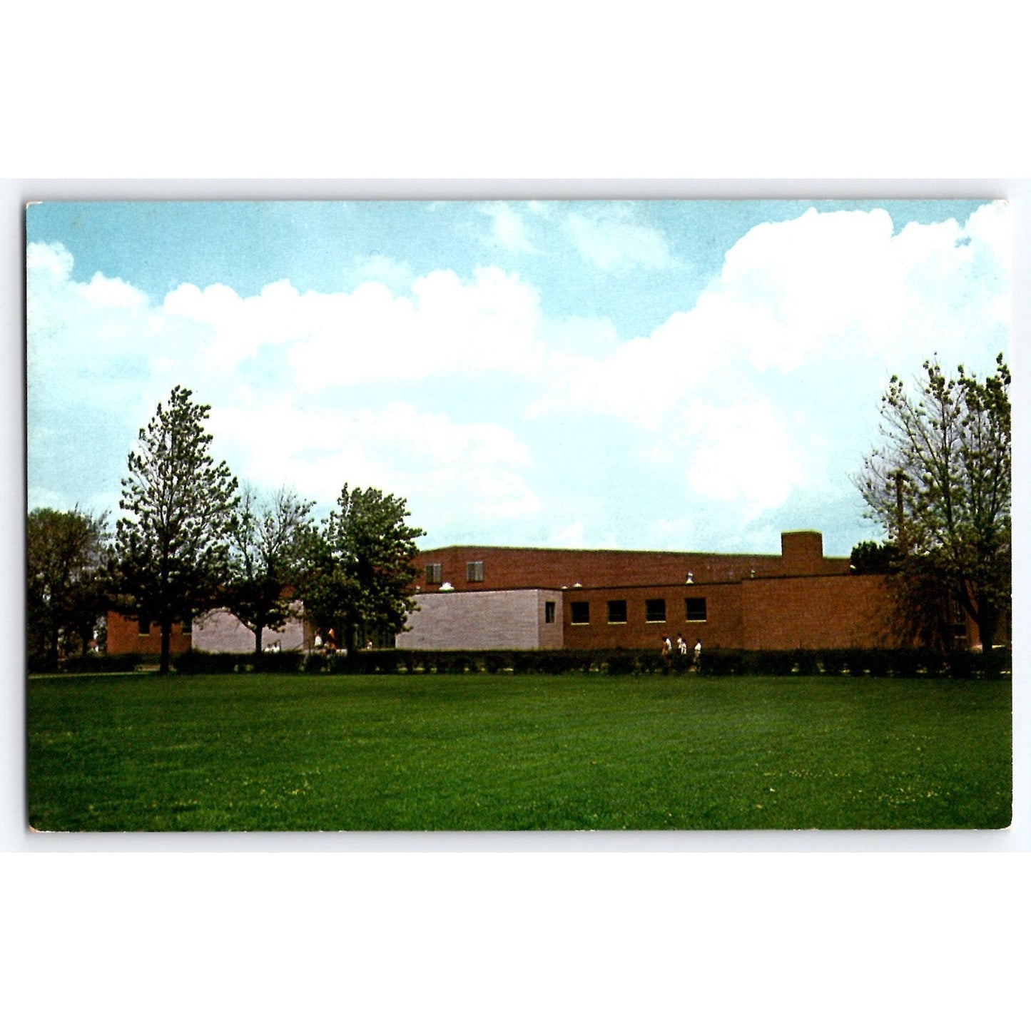 Indianapolis IN Indiana Central College Gymnasium 1960s Chrome Postcard Unused